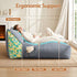 Outdoor Bean Bag Chair with Filler 2 Seater Beanbag Lounge Adults Splash-Proof Large Bean Bag Cover with Filling for Patio Poolside Relaxing Indoor, Grey