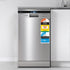10 Place Settings Freestanding Dishwasher Silver