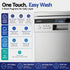 10 Place Settings Freestanding Dishwasher Silver