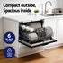 6‑Place Benchtop Dishwasher – Retro CD 50cm Black, 7 Programs, 3.5★ WELS