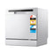 Benchtop Dishwasher 8 Place White – Stainless Steel, 6 Programs, 3.5★ WELS