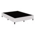 Double Size Metal Bed Frame Grey Fabric Upholstered Slatted Support 300KG MASON
