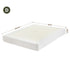 Compression Bed Frame Double Size No Assembly Vacuum High Density Sponge Boucle Cream White
