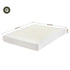 Compression Bed Frame Queen Size No Assembly Vacuum High Density Sponge Boucle Cream White