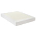 Compression Bed Frame Queen Size No Assembly Vacuum High Density Sponge Boucle Cream White