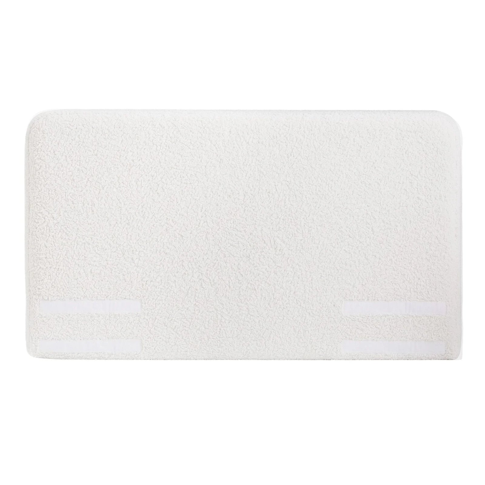Double Headboard for Bed Frame Boucle Fabric No-Assembly Vacuum Compressed Soft Backrest with Removable Washable Cover 155cm Wide
