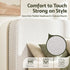 Double Headboard for Bed Frame Boucle Fabric No-Assembly Vacuum Compressed Soft Backrest with Removable Washable Cover 155cm Wide