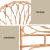 Artiss Bed Headboard Double Bedhead Rattan - MARI Pine