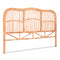 Artiss Bed Headboard Queen Bedhead Rattan - NERO Pine