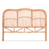 Artiss Bed Headboard Queen Bedhead Rattan - NERO Pine