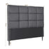 Bed Headboard Double Bedhead Linen Fabric Charcoal