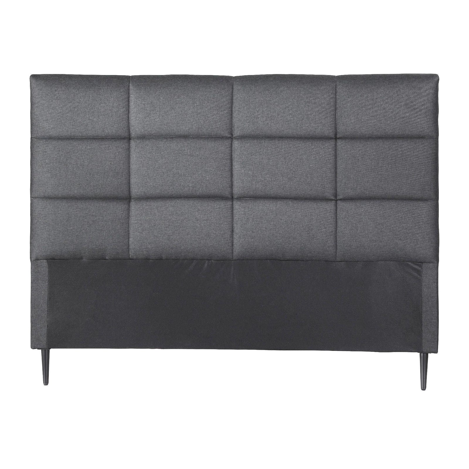 Bed Headboard Double Bedhead Linen Fabric Charcoal