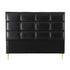 Bed Headboard Queen Bedhead PU Leather Black