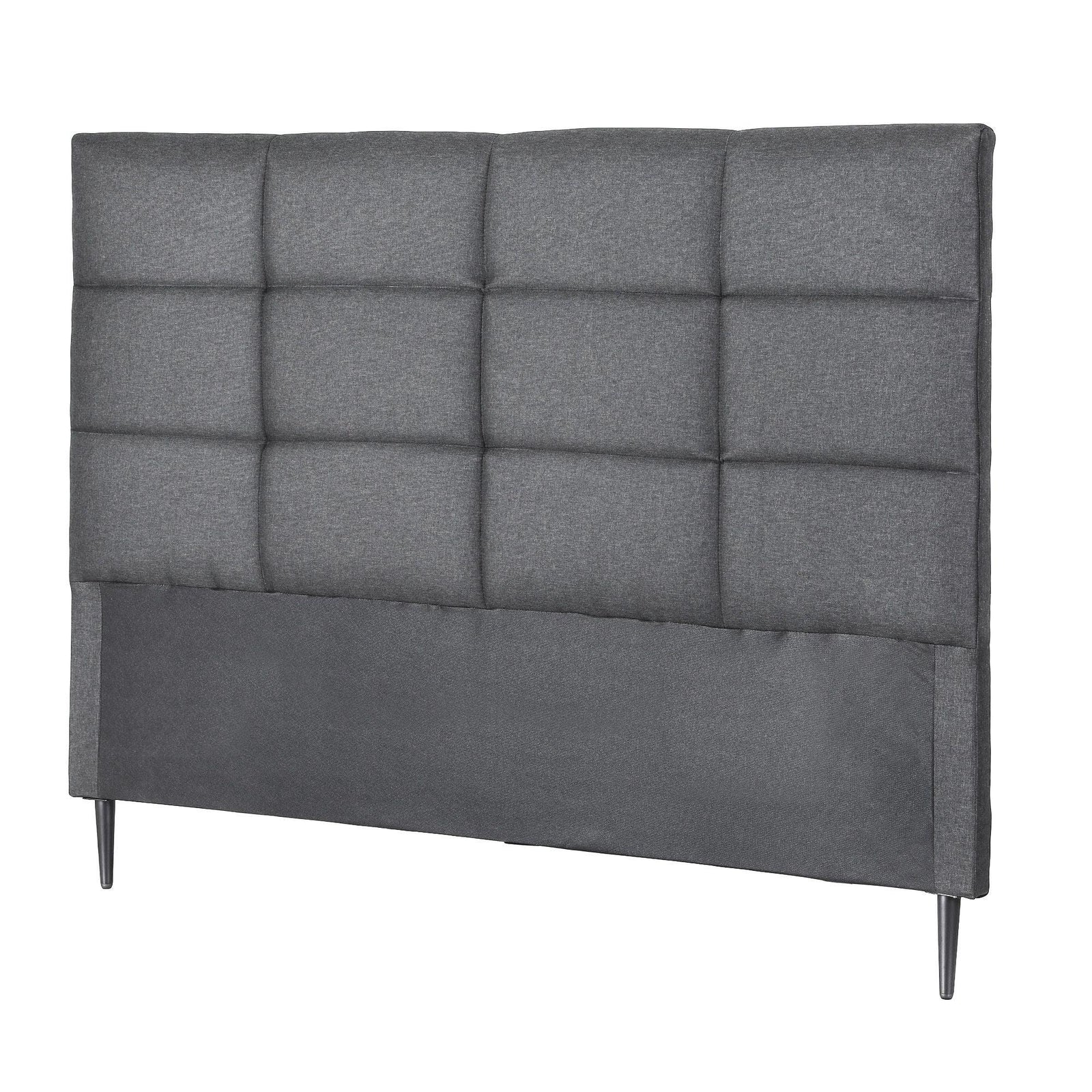 Bed Headboard Queen Bedhead Linen Fabric Charcoal