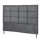 Bed Headboard Queen Bedhead Linen Fabric Charcoal