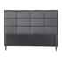 Bed Headboard Queen Bedhead Linen Fabric Charcoal