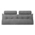 Artiss Headboard Pillow Double Wedge Backrest Triangular with 2 Cushions Grey