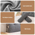 Artiss Headboard Pillow King Wedge Backrest Triangular with 2 Cushions Grey