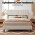Bed Head Headboard Queen Linen 153CM - Beige