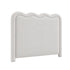 Artiss Boucle Bed Head Double Size Upholstered Wavy Headboard Beige