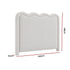 Artiss Boucle Bed Head Double Size Upholstered Wavy Headboard Beige