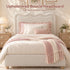 Artiss Boucle Bed Head Double Size Upholstered Wavy Headboard Beige