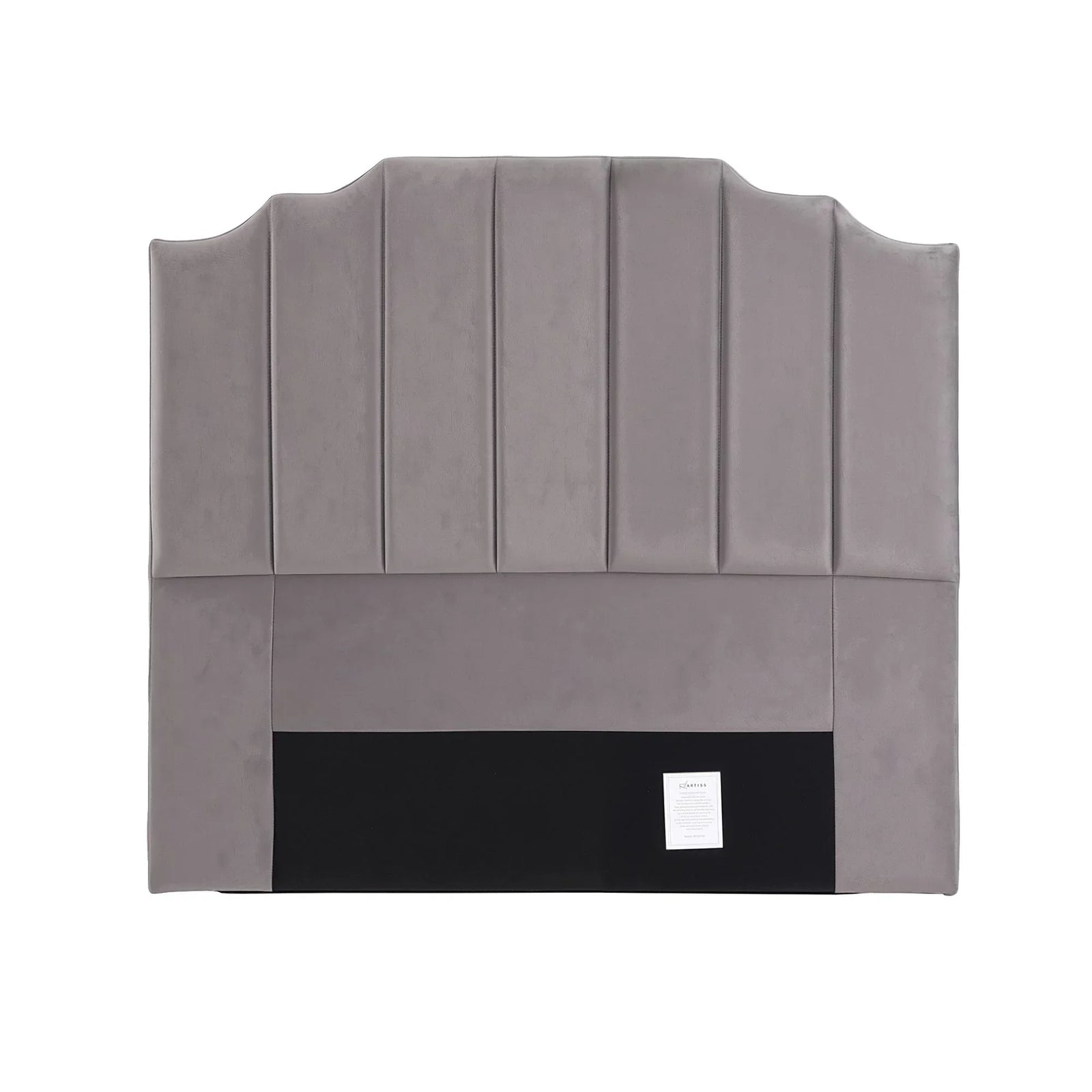 Bed Head Headboard Double Velvet 138CM - Grey