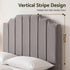 Bed Head Headboard Double Velvet 138CM - Grey