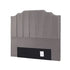 Bed Head Headboard Double Velvet 138CM - Grey