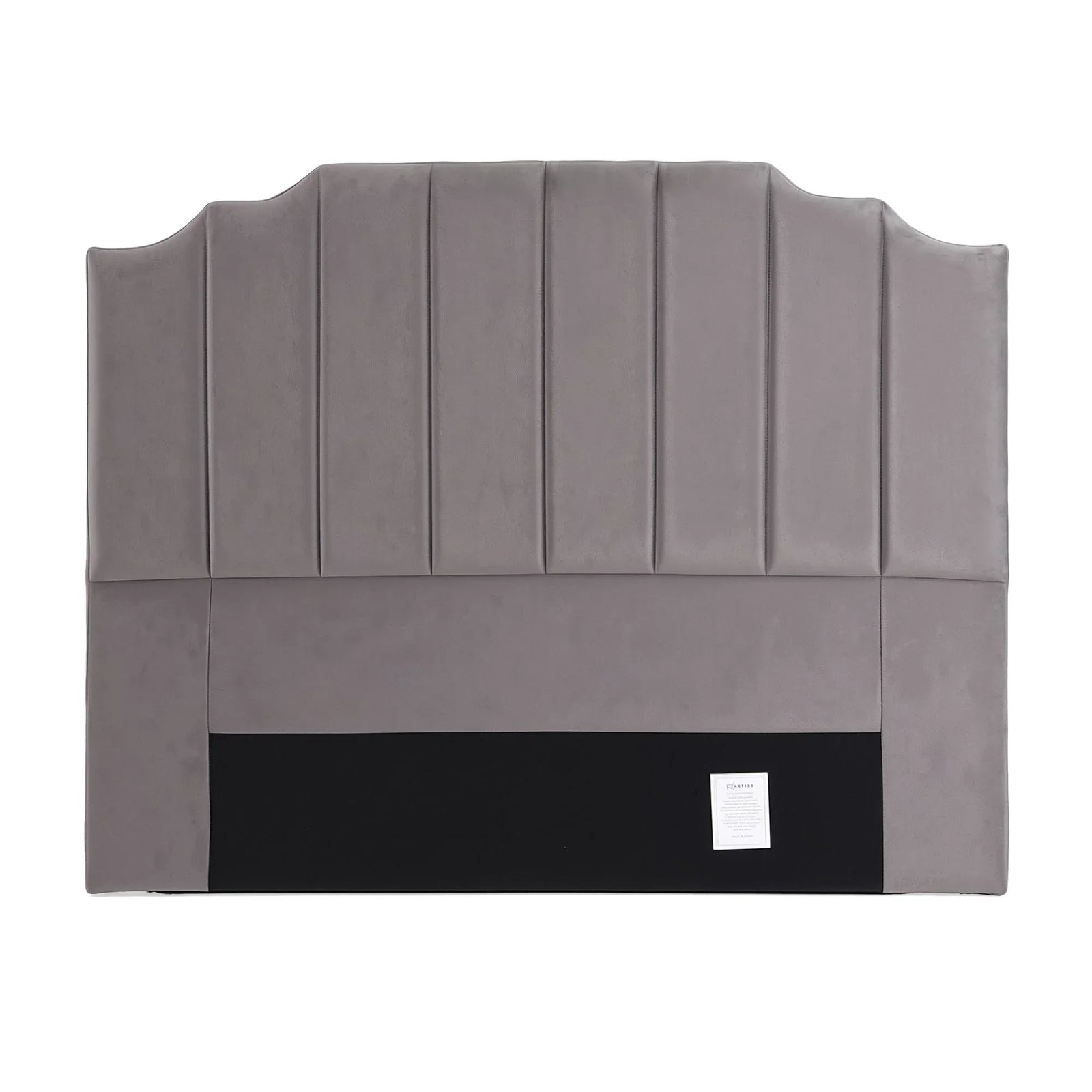 Bed Head Headboard Queen Velvet 153CM - Grey