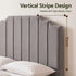 Bed Head Headboard Queen Velvet 153CM - Grey