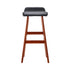 2x Bar Stools Wooden Stool Black