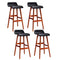 Artiss 4x Bar Stools Wooden Stool Black