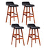Artiss 4x Bar Stools Wooden Stool Black