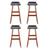 Artiss 4x Bar Stools Wooden Stool Black