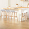 Artiss 4x Bar Stools PU Leather Bentwood White 74cm Kitchen Chairs