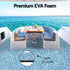 Boat Flooring, EVA Foam Decking Mat, 240x90cm, Blue Camo