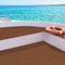 Seamanship EVA Foam Boat Flooring Decking Mat 240x90cm 6mm Brown Self-Adhesive