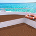 Seamanship EVA Foam Boat Flooring Decking Mat 240x90cm 6mm Brown Self-Adhesive