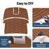 Seamanship EVA Foam Boat Flooring Decking Mat 240x90cm 6mm Brown Self-Adhesive