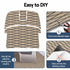 Seamanship EVA Foam Boat Flooring Deck Mat 240x90cm 6mm Self-Adhesive Taupe