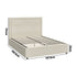 Bed Frame Double Size Gas Lift Base Storage ADI