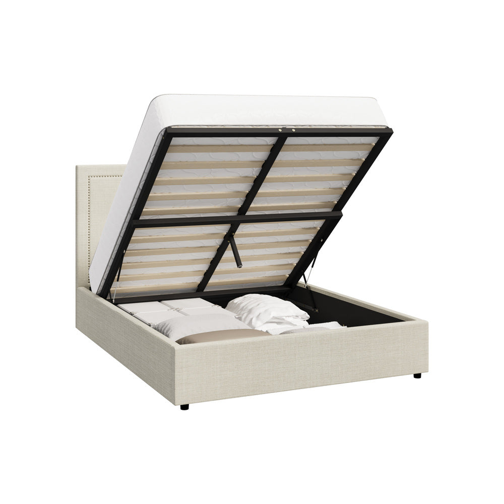 Bed Frame Double Size Gas Lift Base Storage ADI