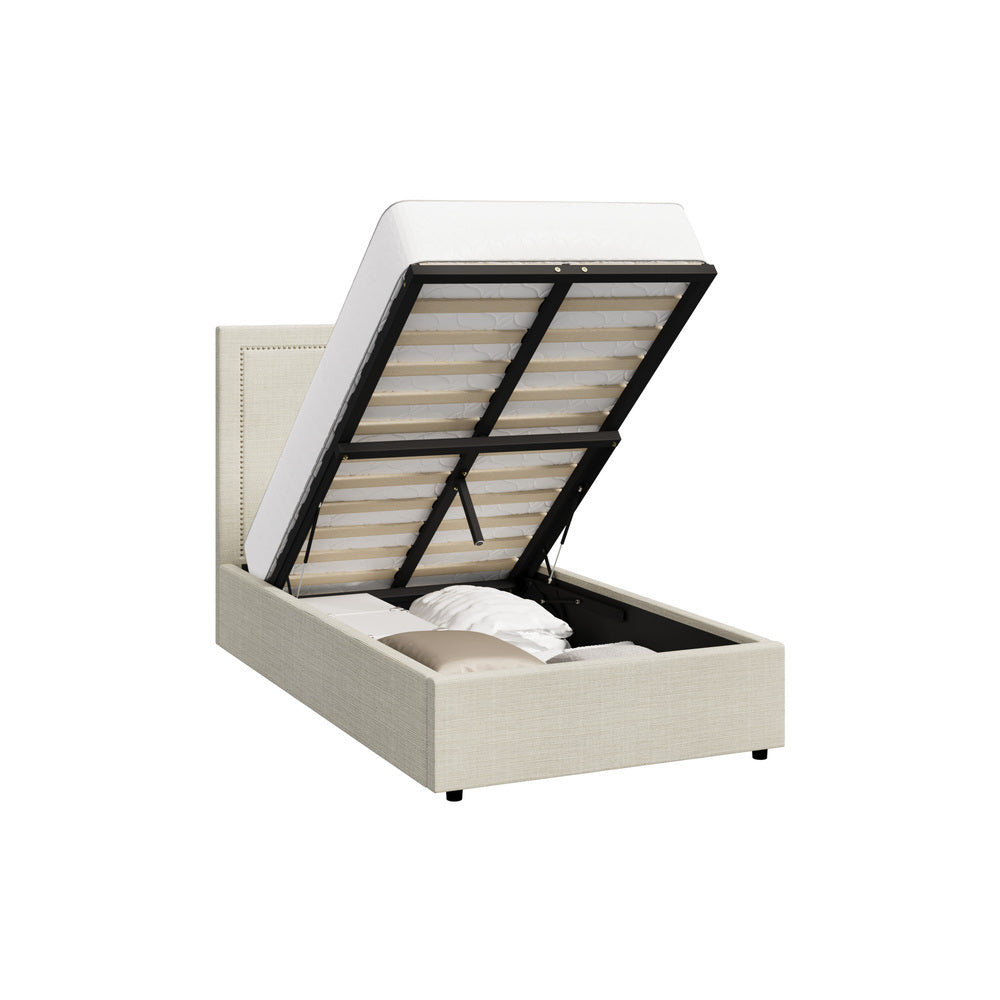Bed Frame King Single Gas Lift Base Storage ADI