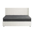 Oikiture Bed Frame with Mattress Set King Size Gas Lift Boucle BILY