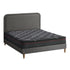 Oikiture Bed Frame Queen Size Beds Platform with Mattress Grey Fabric
