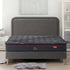 Oikiture Bed Frame Queen Size Beds Platform with Mattress Grey Fabric