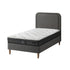 Bed Frame Single Size Base with Bonnell Spring Mattress Grey