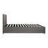 Double Bed Frame Gas Lift Storage Base Fabric Grey