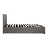 Queen Bed Frame Gas Lift Storage Base Fabric Grey